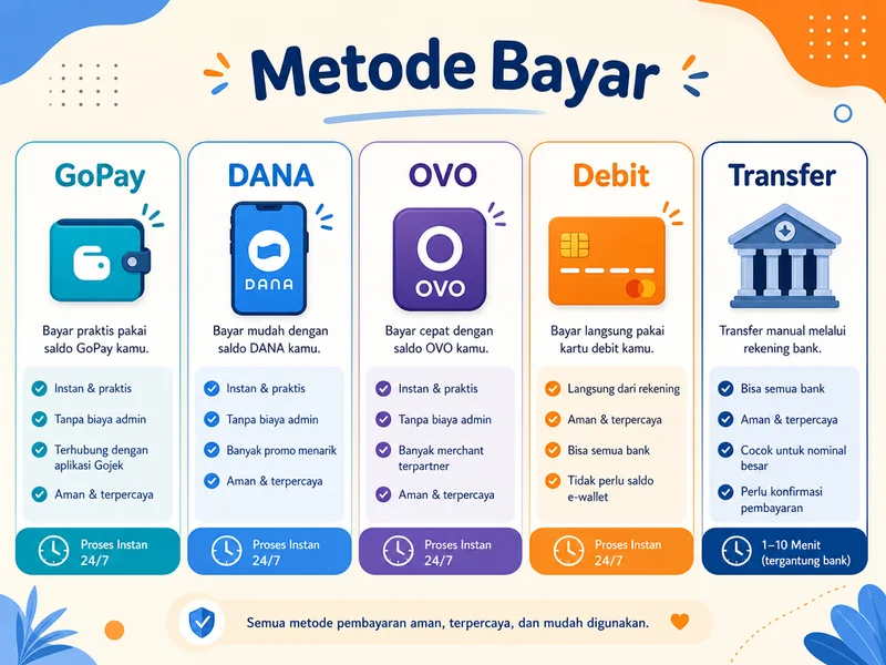 Perbandingan metode bayar Netflix tanpa kartu kredit