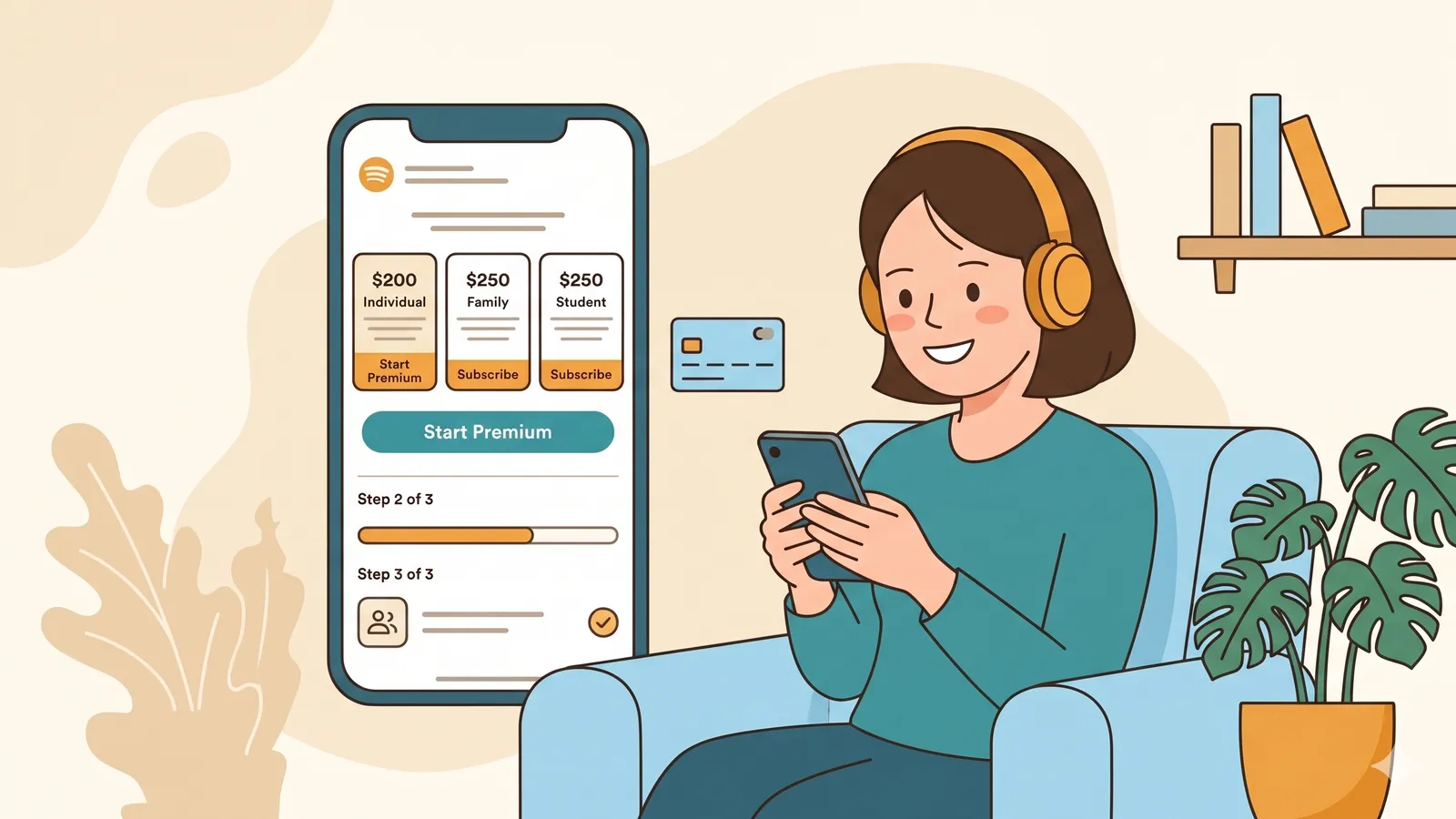 Langkah berlangganan Spotify Family Harga dengan aman dan mudah.