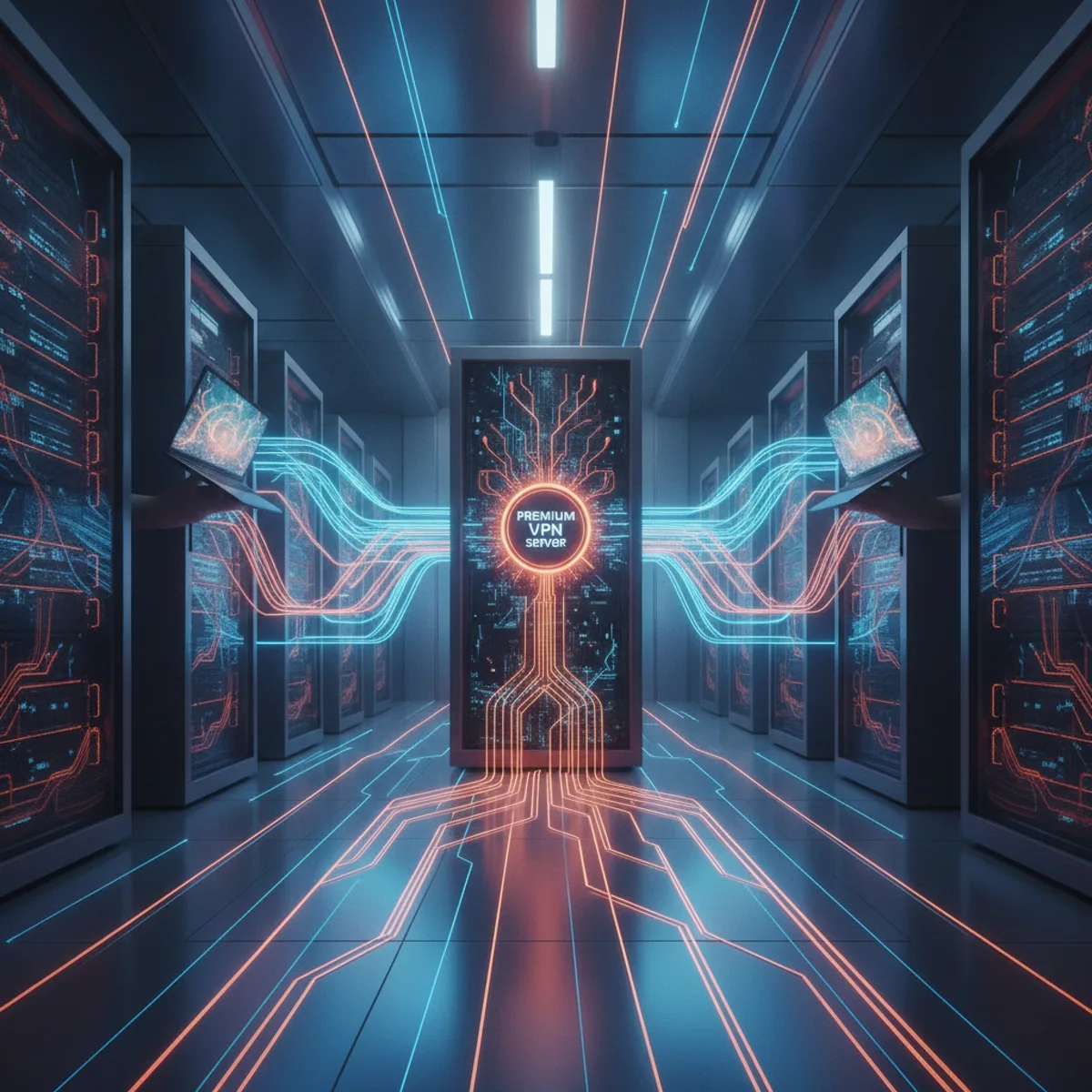 Server VPN premium dengan koneksi terenkripsi