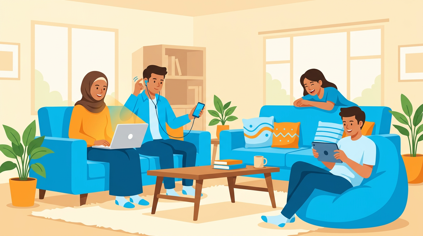 Komunitas pengguna Akunn yang senang berbagi langganan streaming premium bersama